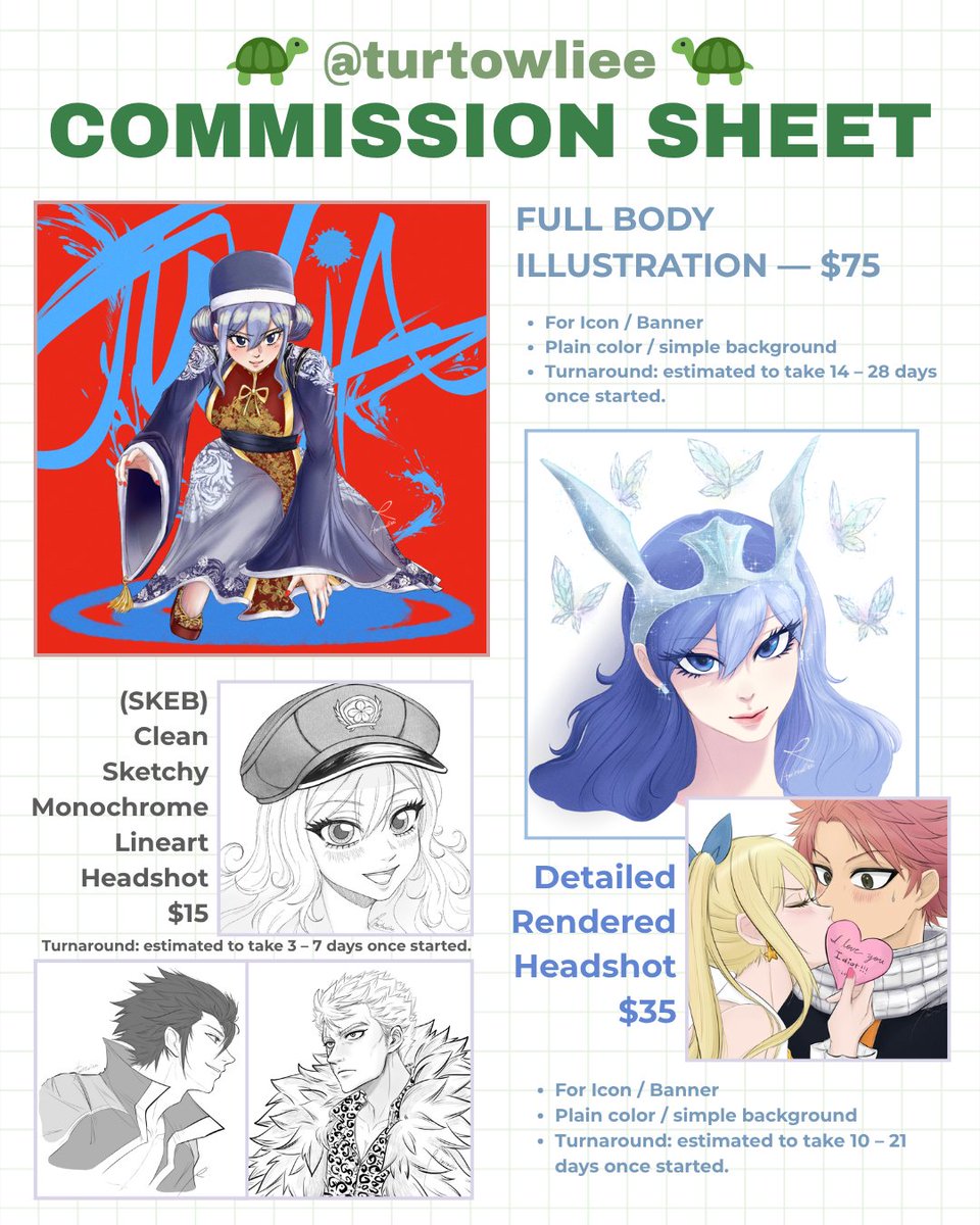 turtowliee's tweet photo. 🚨 EMERGENCY COMMISSIONS OPEN!

Things have been difficult lately, so I'm hoping to make some extra income 🥲

If you're interested in commissioning me, it would genuinely help me a lot right now! 🙏

And if you can't, even a share/retweet would mean so much to me! Thank you! 💙 https://t.co/oQBqjUuYtb