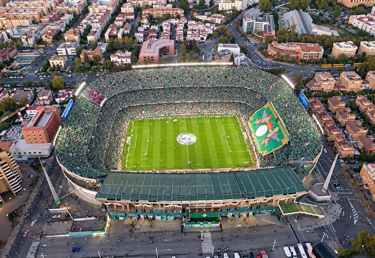 estadios_Spain's tweet photo. Real Betis' Estadio Benito Villamarín pictured in 2025.
History and more photos here:
https://t.co/DeaiPQ4abg https://t.co/435Z3egQrp