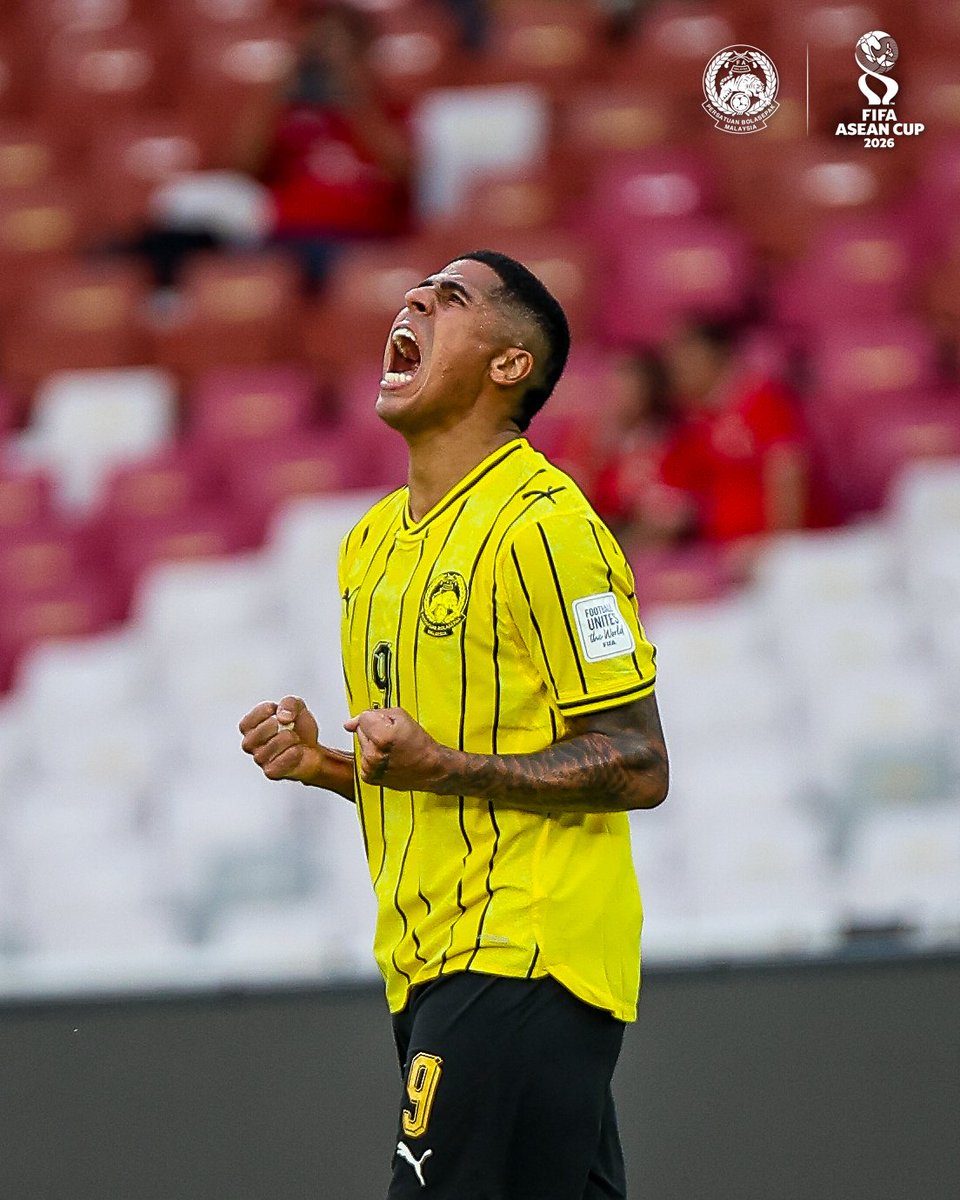 malaysia_nt's tweet photo. ✅️ Debut 
✅️ Goal

Bergson! 🔥
3-0 https://t.co/jW4X2MNIwr