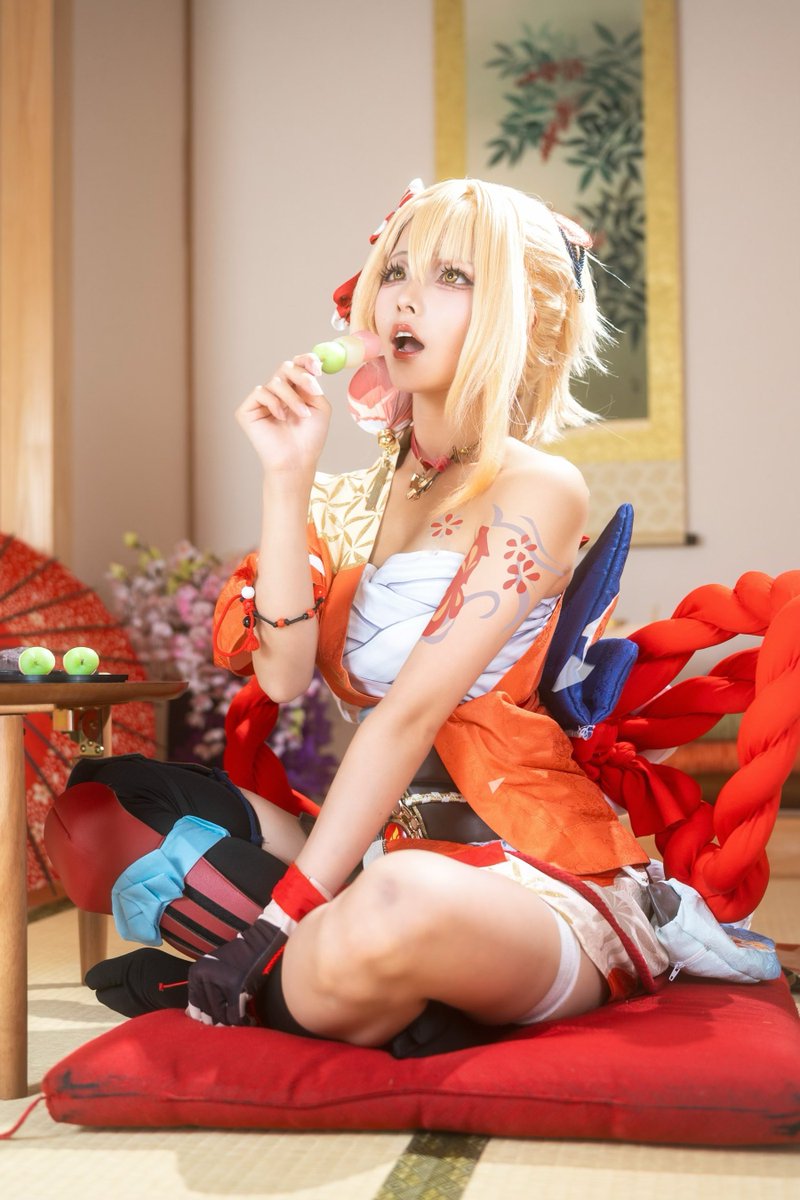 Amelia_nzm's tweet photo. ⚠︎cos.
原神/宵宮

───うちは主食よりも
                   お菓子の方が好きや！

 #GenshinImpact  #Yoimiya https://t.co/w0Pn956cp8