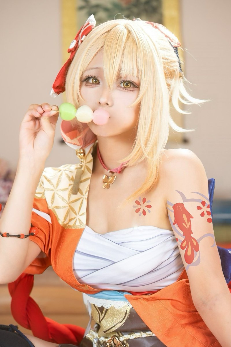 Amelia_nzm's tweet photo. ⚠︎cos.
原神/宵宮

───うちは主食よりも
                   お菓子の方が好きや！

 #GenshinImpact  #Yoimiya https://t.co/w0Pn956cp8