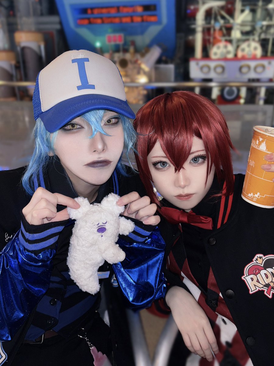 22_edamameko's tweet photo. 仲良し…？ 👻🥤

#Dハロツイステ https://t.co/7yXfTHY2DV