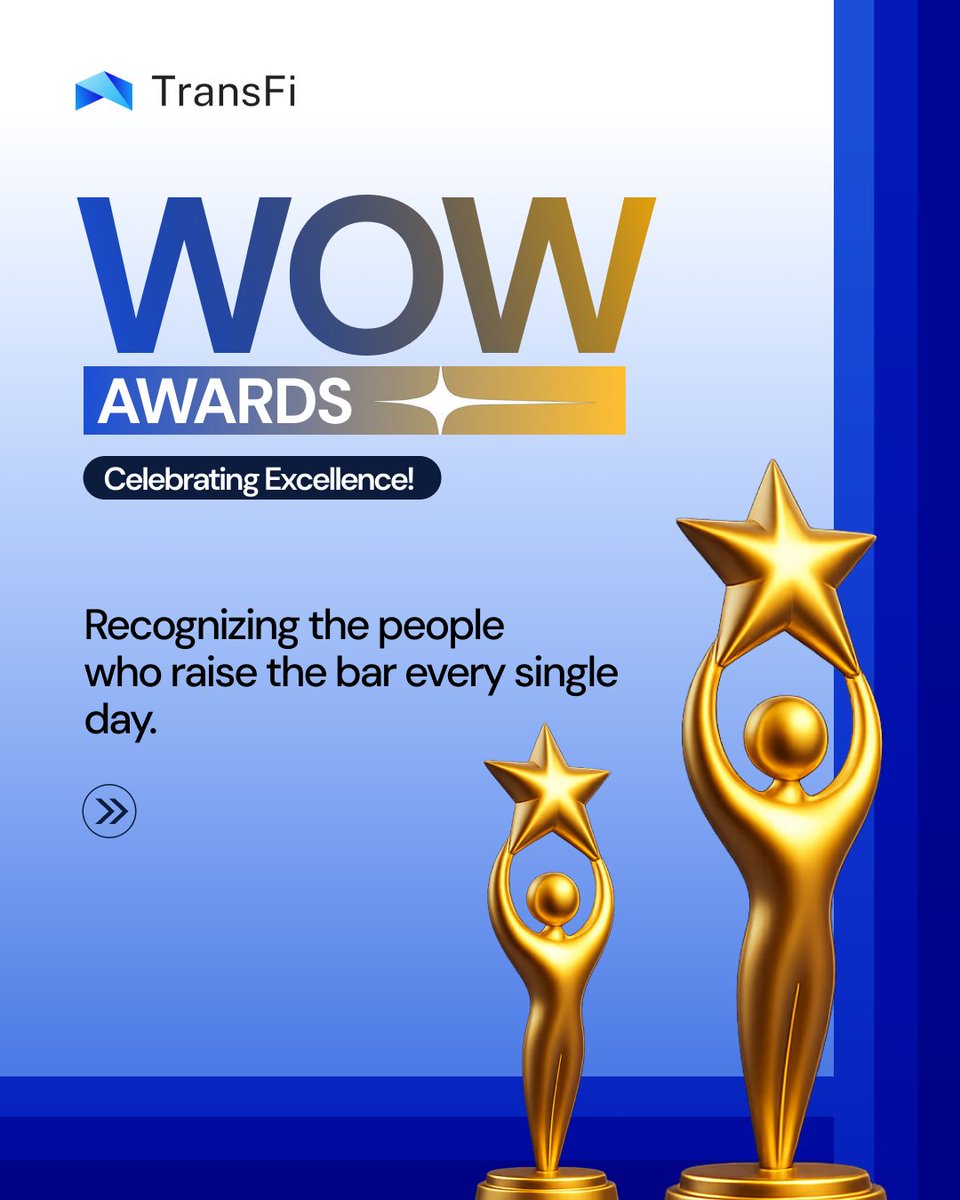 getTransFi's tweet photo. Celebrating the people who raise the bar at @getTransFi
 🌟

Our September 𝐖𝐎𝐖 𝐀𝐰𝐚𝐫𝐝 𝐰𝐢𝐧𝐧𝐞𝐫𝐬 𝐚𝐫𝐞:
🏆 𝐉𝐮𝐛𝐚𝐢𝐫 𝐇𝐨𝐬𝐬𝐚𝐢𝐧 — Senior Software Engineer
🏆 𝐒𝐚𝐧𝐣𝐚𝐧𝐚 𝐆𝐢𝐫𝐢 — Manager, Network Operations
🏆 𝐊𝐫𝐮𝐭𝐢𝐤 𝐏𝐚𝐫𝐦𝐚𝐫 — Security Engineer
🏆 𝐁𝐡𝐚𝐯𝐧𝐚 𝐒𝐡𝐚𝐫𝐦𝐚 — Compliance & Risk, Intern

And celebrating our 𝐀𝐮𝐠𝐮𝐬𝐭 𝐖𝐎𝐖 𝐀𝐰𝐚𝐫𝐝 𝐰𝐢𝐧𝐧𝐞𝐫𝐬:
🏆 𝐆𝐚𝐮𝐫𝐚𝐯 𝐏𝐫𝐚𝐣𝐚𝐩𝐚𝐭𝐢 — QA Lead
🏆 𝐇𝐢𝐭𝐞𝐬𝐡 𝐓𝐫𝐢𝐩𝐚𝐭𝐡𝐢 — Senior Software Engineer
🏆 𝐉𝐚𝐧𝐠𝐚𝐥𝐚 𝐀𝐦𝐫𝐮𝐭𝐡𝐚 𝐕𝐚𝐫𝐬𝐡𝐢𝐧𝐢 — Manager, Treasury & Revenue
🏆 𝐊𝐚𝐣𝐚𝐥 𝐘𝐚𝐝𝐚𝐯 — Manager, Finance

From technology and security to finance, treasury, compliance, and operations, each of you is making a meaningful impact and raising the standard every day.

Congratulations to all our WOW winners! 👏🌟

#TransFi #WOWAwards #TeamTransFi #EmployeeRecognition #PeopleOfTransFi #Excellence