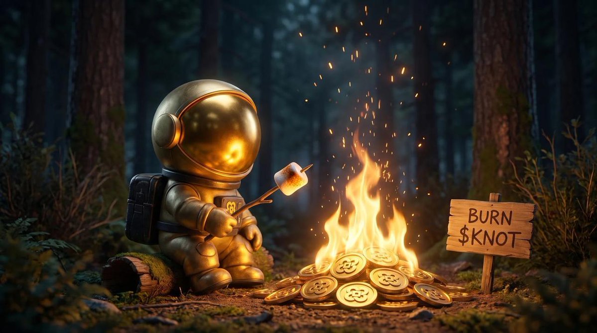 knotdotfun's tweet photo. Over 1.45% of $KNOT's total supply is already burned.

32% of every base trading fee across every launch on Knot goes straight into buying and burning $KNOT.

More activity, less $KNOT in circulation.

🪢 https://t.co/6XKcxt9f1z
