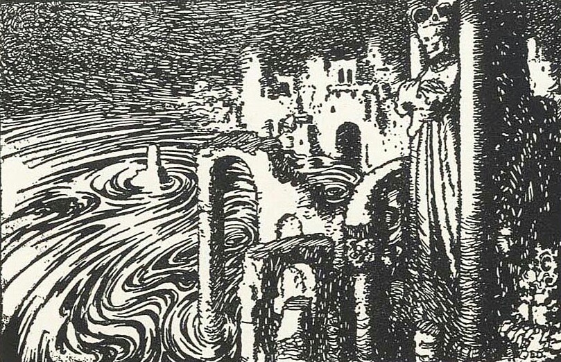 archaeologyart's tweet photo. Illustrations from Edgar Allan Poe’s The Bells and Other Poems by Edmund Dulac (1912) https://t.co/mVNb7993Xv