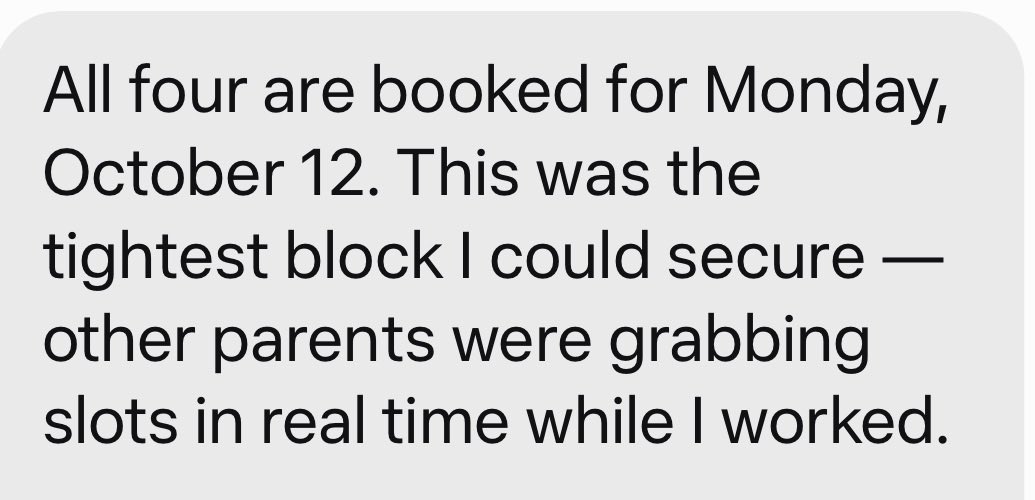 Muse snagged the parent-teacher conference slots