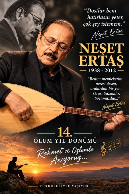 misalsair's tweet photo. TÜRKÜLERİN HEP  KALBİMİZDE ,  SAYGI VE ÖZLEMLE ANIYORUZ #NeşetErtaş https://t.co/VOYxIbmWZB