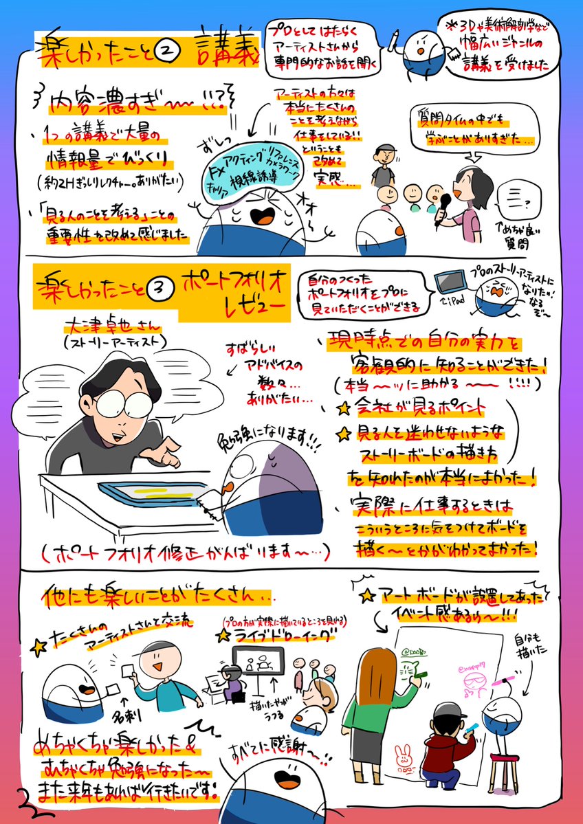 nonpop17's tweet photo. TokyoAnimUniteいよいよ明日！
去年行った時の感想イラスト再掲します👀
今年もめっちゃ面白そう‼️
#TokyoAnimUnite https://t.co/lw5JA88mlw