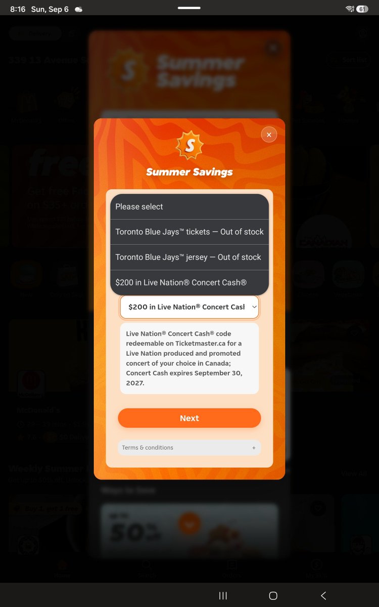 Maxamelia55's tweet photo. @SkipCanada is trying me to back out and scam me out of a $200 reward I earned and redeemed through their Summer Savings promo. I have timestamped screenshot proving I claimed it but after weeks of contacting support, they're saying I never claimed it. @CBCNews @CTVNews https://t.co/f469wihsZ3