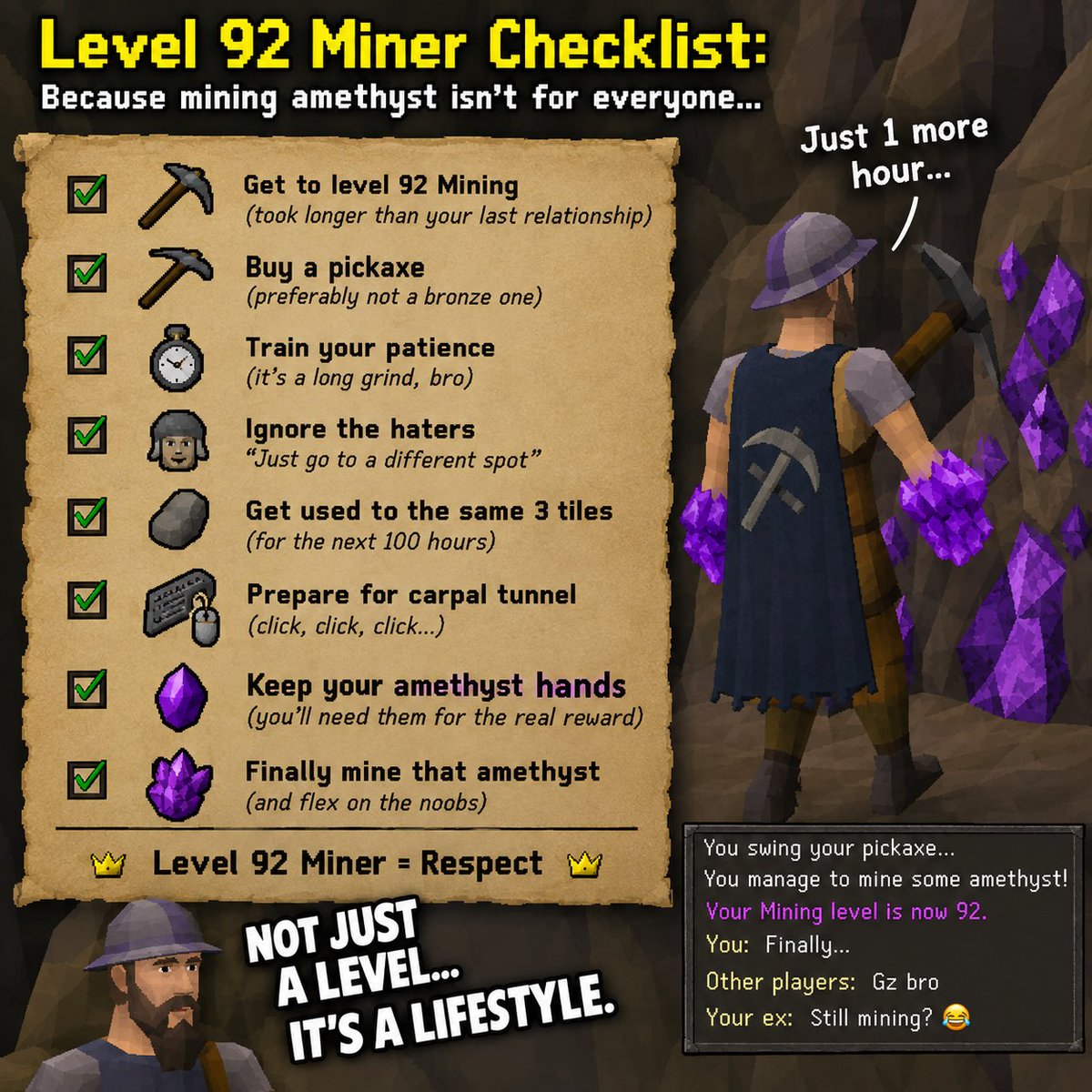 Amethystgp's tweet photo. We told you... you can't destroy $Amethyst hands they are unbreakable! 

Don't miss your entry its time to get your mining boots on... 

MINE HOLD STACK GOLD $GP 

Do you have what it takes? 

HzokUsQjU9jhqwGkrMJp4AYeFKjSUdmNe5u9Wxrtj5Wb https://t.co/2MLnKUfyb6