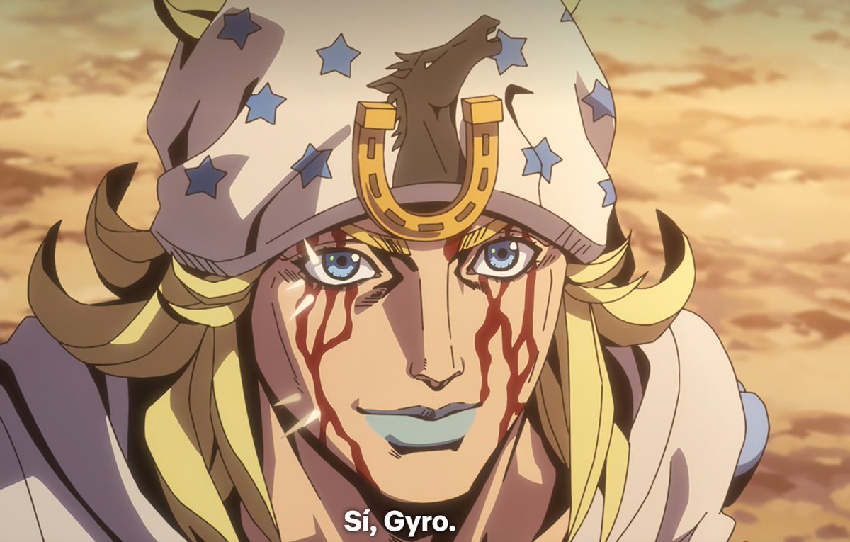 catvqi's tweet photo. dios COMO LO MIRA 😭 llevas dos días conociéndolo juanito joestar cuánto lo vas a querer https://t.co/Rm3CBvi2gn