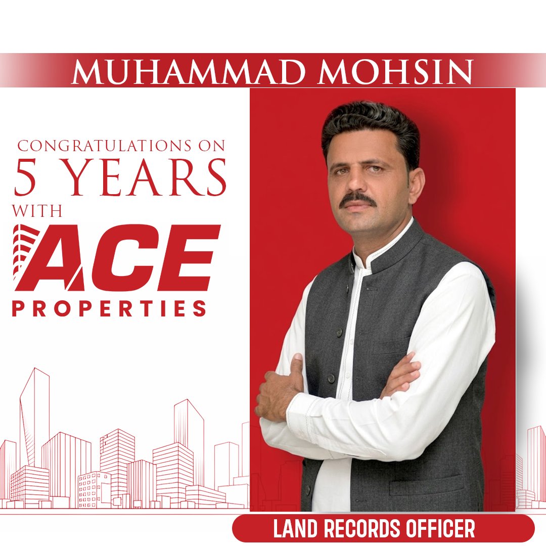 ACEPropertiesPK's tweet photo. 5 Years of Excellence at ACE Properties
Congratulations, Muhammad Mohsin, Land Records Officer, on completing 5 years with ACE Properties. Your dedication and contribution are truly appreciated.
#ACEProperties #WorkAnniversary #5Years #EmployeeRecognition #TeamACEProperties https://t.co/cK1XzurPy9
