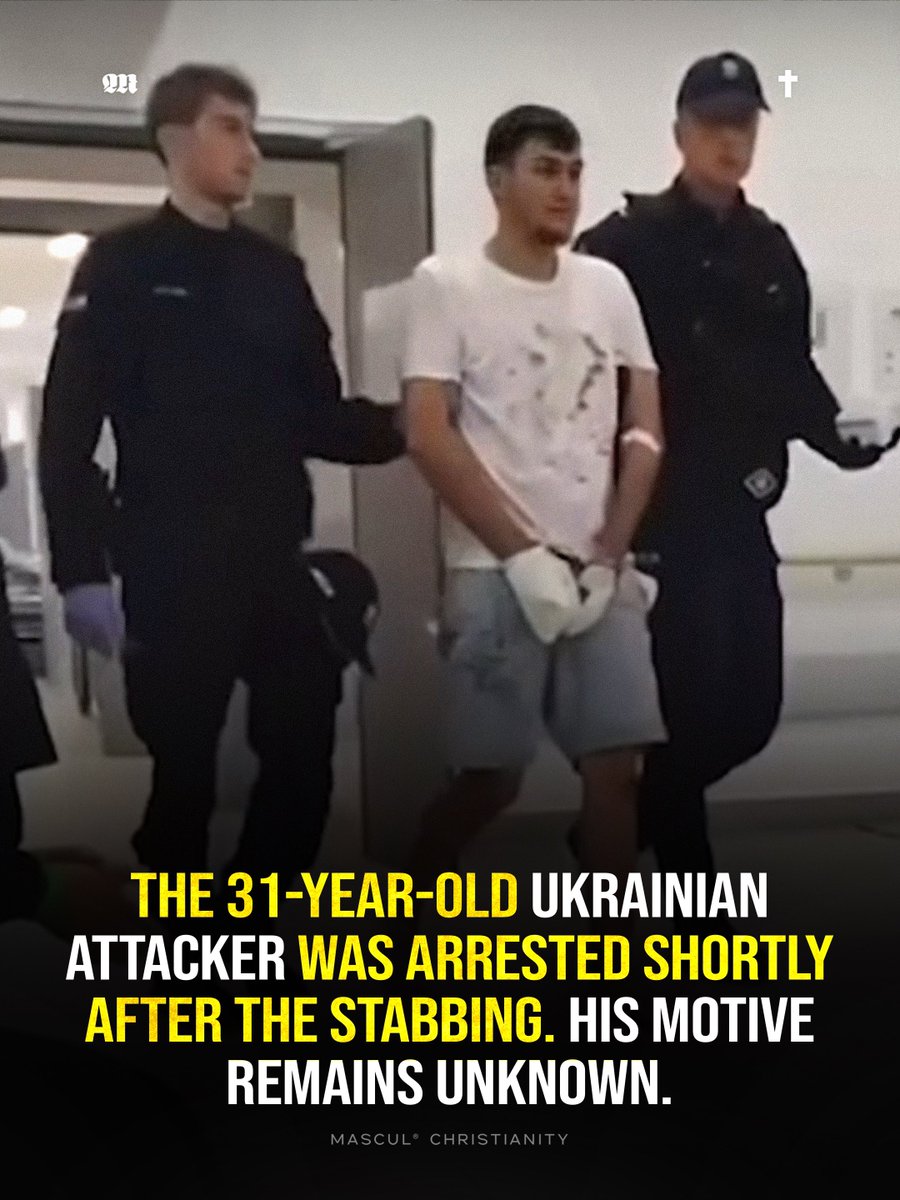 masculchristian's tweet photo. A 31-year-old Ukrainian man stabbed five people at a Benedictine abbey in Jarosław, Poland, killing Catholic priest Fr. Stanisław Zbojnowicz and injuring four others. The suspect was arrested shortly after the attack, while authorities continue to investigate the motive. Ukrainian President Volodymyr Zelenskyy condemned the killing and said, “Justice must be done.”
