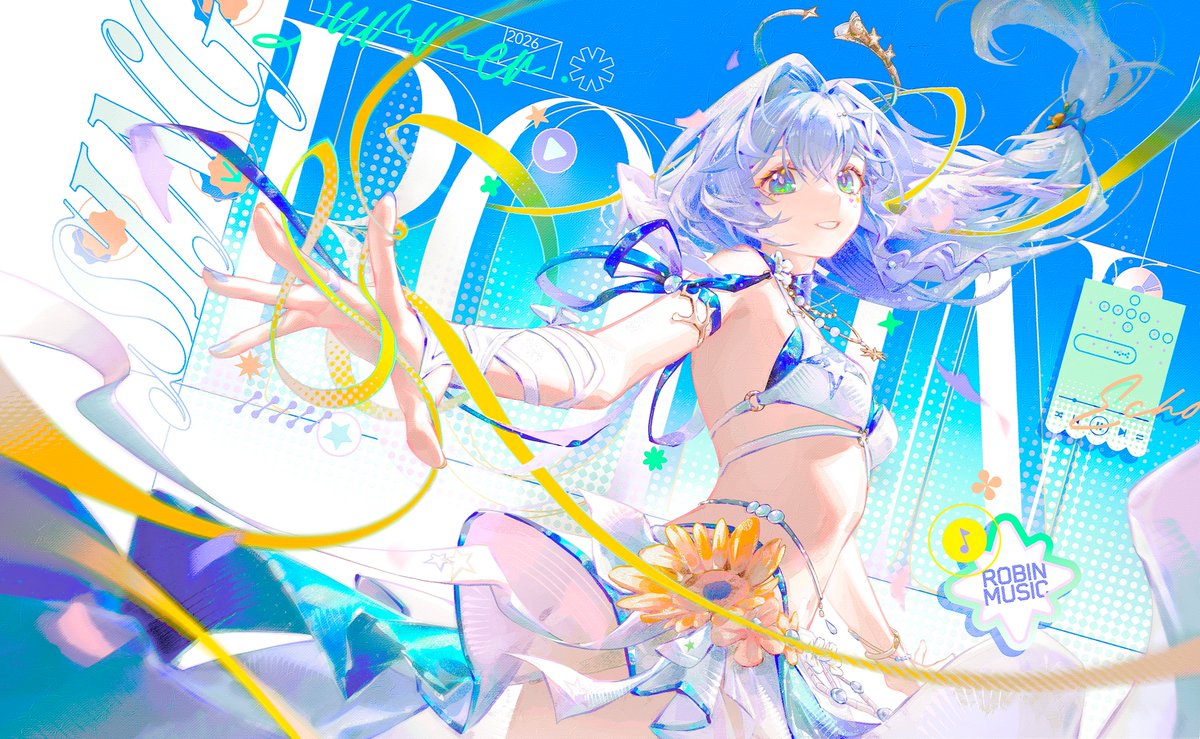 supion35's tweet photo. Robin • Summeretto ☀️🎶
Drew Robin in her summer look. Hope you like her!

#HonkaiStarRail #RobinSummeretto #崩坏星穹铁道 https://t.co/S3zo7CSzI5