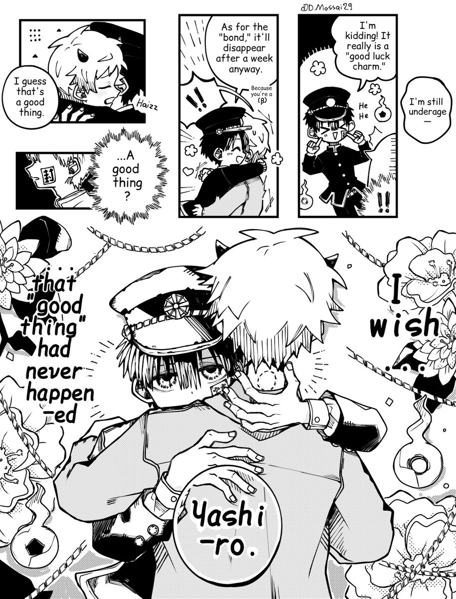 DMassai29's tweet photo. [Hanako(A) x Yashiro(B)] (ABO): Tooth Marks! 
(12/19)
#HanaNene #tbhk #jshk #jibakushounenhanakokun
#toiletboundhanakokun #花子くんお絵描き https://t.co/qrEWiR4hYF