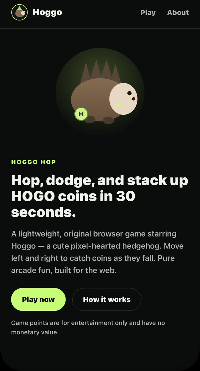hoggohop's tweet photo. 🦔 Hoggo Hop is now LIVE! 🎮
Hop, dodge, and stack up HOGO coins in 30 seconds! ⏱️
Play anytime, anywhere: 🌐 Website: https://t.co/SNm5qQ9XB6 🤖 Telegram game: https://t.co/yyLcUeSa9z 💬 Community: https://t.co/MfjWrRF4z5
Set your high score and challenge your friends! 🚀
$HOGO #Solana #HoggoHop #GameFi