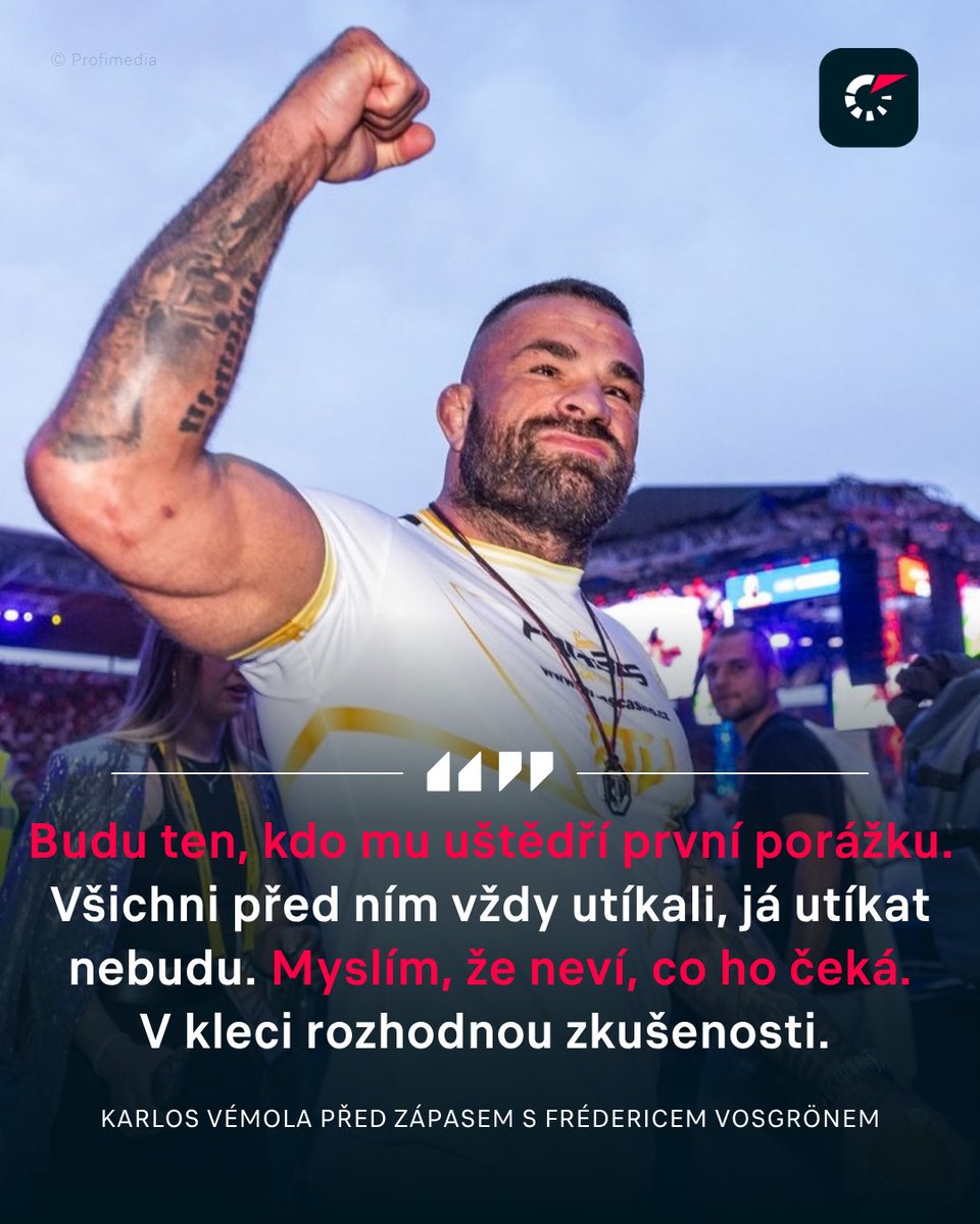 LivesportCZ's tweet photo. 🥊 https://t.co/rOIO7et2o1 📲 Karlos Vémola se po více než roce vrací do klece, v sobotu se utká s Frédericem Vosgrönem. 🇨🇿✊🇩🇪 Terminátor v exkluzivním rozhovoru pro Livesport Zprávy prozradil, proč se vrací a mnohem více. 💬 https://t.co/XVIjieX2XB