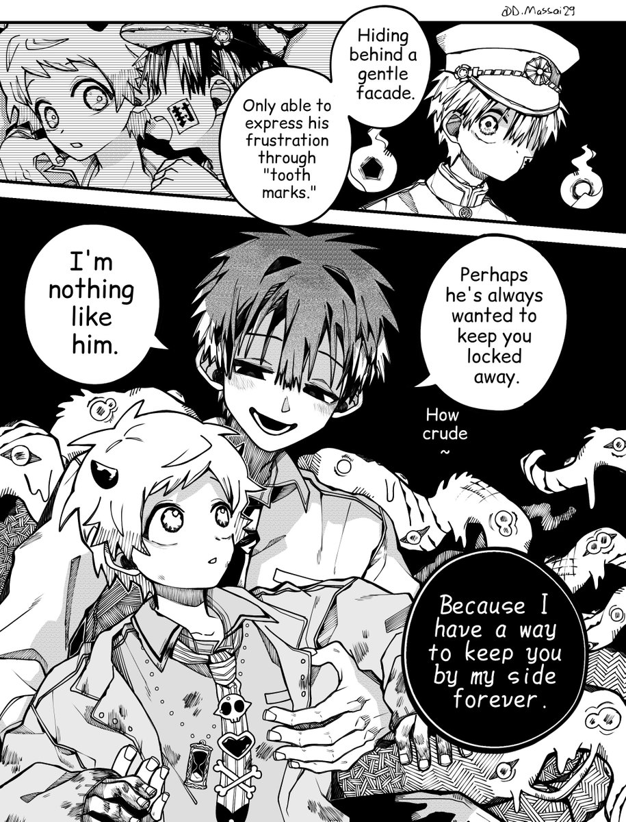 DMassai29's tweet photo. [Hanako(A) x Yashiro(B)] (ABO): Tooth Marks! 
(16/19)
#HanaNene #tbhk #jshk #jibakushounenhanakokun
#toiletboundhanakokun #花子くんお絵描き https://t.co/EXNrMAEBzF