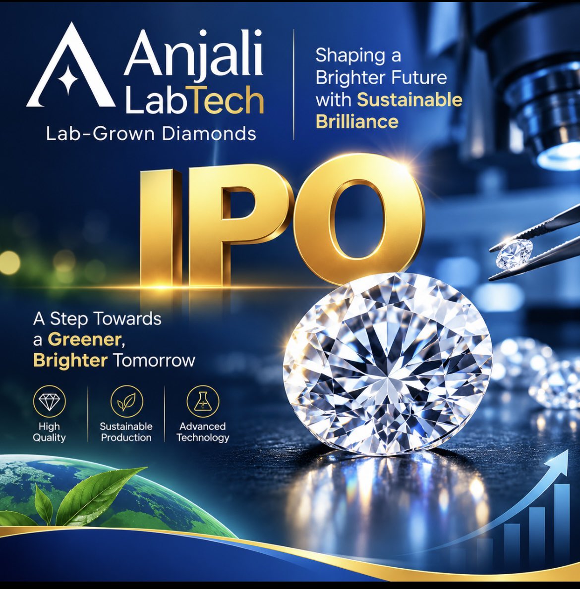 ShilpiPandey2's tweet photo. Diamonds are going public!
Anjali LabTech, a lab-grown #diamond maker, has filed updated #IPO papers with #SEBI to raise ₹1,225 cr.
#Fresh issue: ₹925 cr
OFS: ₹300 cr
Procced utilisation: Capex + MPCVD machines + Surat corporate house + debt repayment.
#LabGrownDiamonds #Diamonds @anjalilabtech @GJEPCIndia @shelikhovskij
@NSEIndia @NSEIndia @SEBI_updates @PTI_News #BSE @BSEIndia #SP #SEBI #ipo #AnjaliLabTechIpo