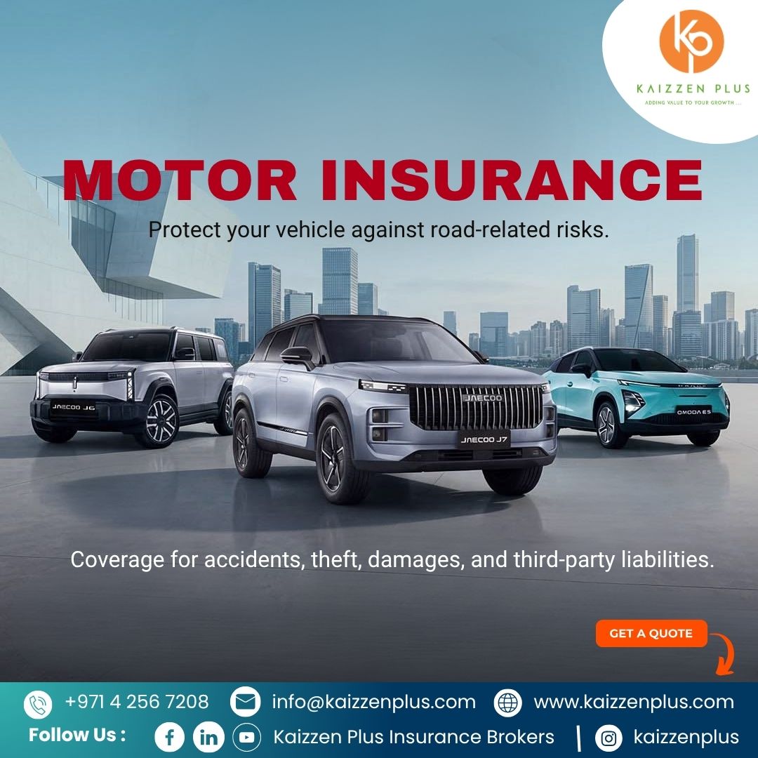 KaizzenPlus's tweet photo. 🚗 MOTOR INSURANCE

✅ Accidents &amp; damages
✅ Theft
✅ Third-party liabilities

✨ We find the right insurance for you..

Reach Us
📞 +971 4 256 7208
📧 info@kaizzenplus.com

Visit Us
🌐 https://t.co/uSxolIjR1o

#MotorInsurance #CarInsurance #Kaizzenplus https://t.co/kZnk0rDea6