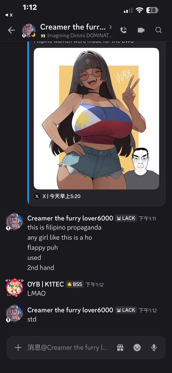 gooningfinalbos's tweet photo. @LunaaruX My filipino friend have a comment about this https://t.co/XiVH84whf2