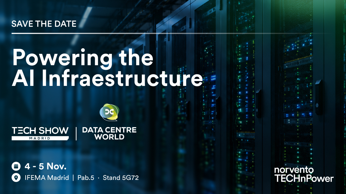 nTECHnPower's tweet photo. ⚡ La IA también transforma las necesidades energéticas de los Data Centers: más potencia, disponibilidad y seguridad para cargas críticas.

Estaremos en #DataCentreWorld Madrid para hablar de electrónica de potencia, BESS y microrredes DC.

📍Stand 5G72 https://t.co/O8ztqwUKei