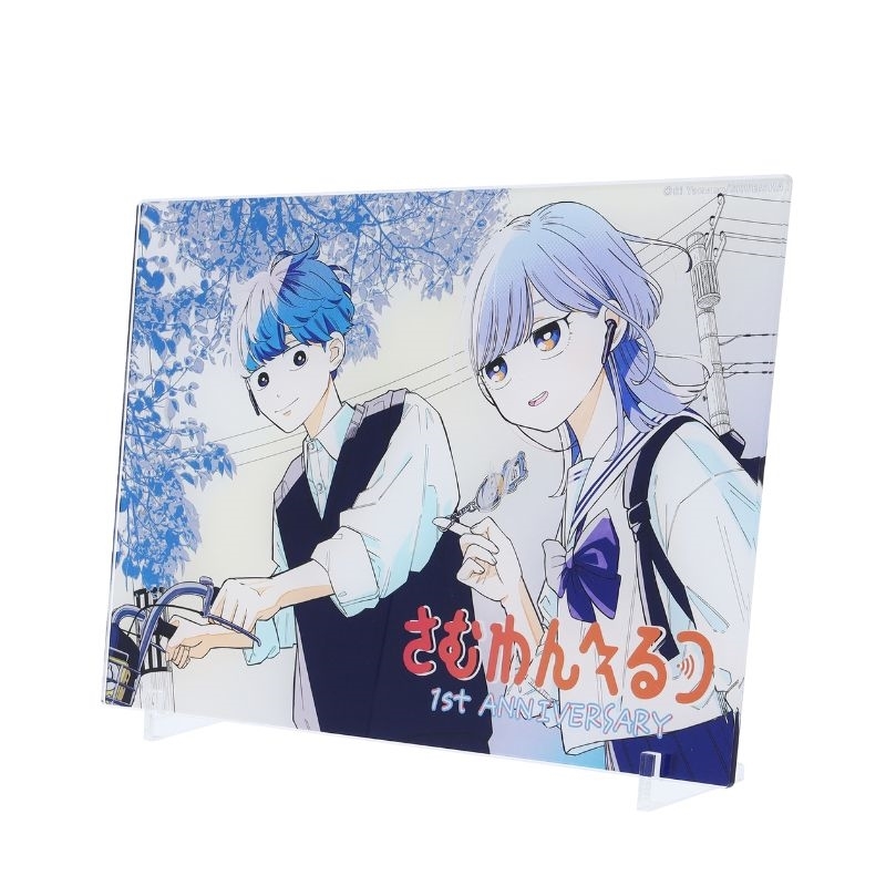 someone_hertz's tweet photo. ＼ଳ ㊗『#さむわんへるつ』1周年 記念企画ଳ／
📻1周年グッズ発売！

1周年を記念した限定品「完全受注生産 箔入りアクリルアート -連載1周年突破記念Ver.-」の販売受付中！
記念にゲットしよう！

詳細はこちら
→https://t.co/pzkPasVCDr https://t.co/u6piizEnAE