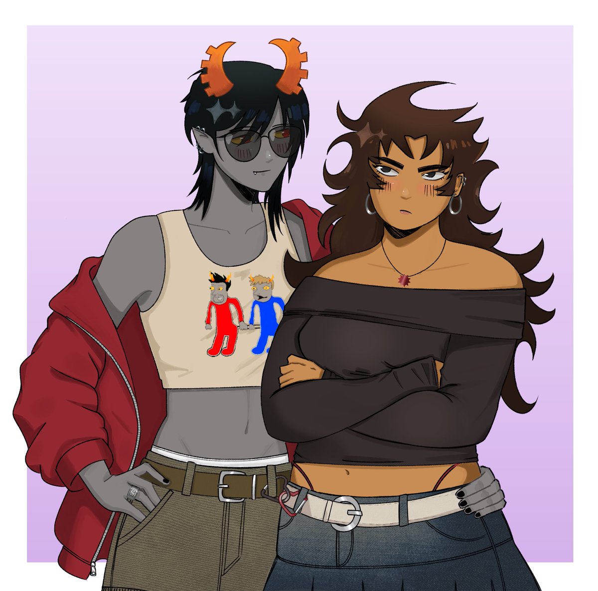 badtzus's tweet photo. #davekatweek2026 #davekatweek day 3
species swap and also yuri https://t.co/erSOUIIjpI