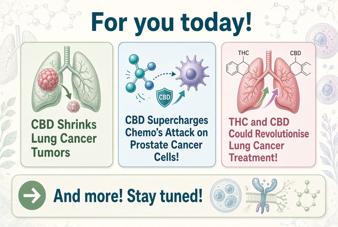 marclanders's tweet photo. For you today!

CBD Shrinks Lung Cancer Tumors

CBD Supercharges Chemo's Attack on Prostate Cancer Cells!

THC and CBD Could Revolutionise Lung Cancer Treatment!

And more! Stay tuned! https://t.co/ptfHC6ly2H
