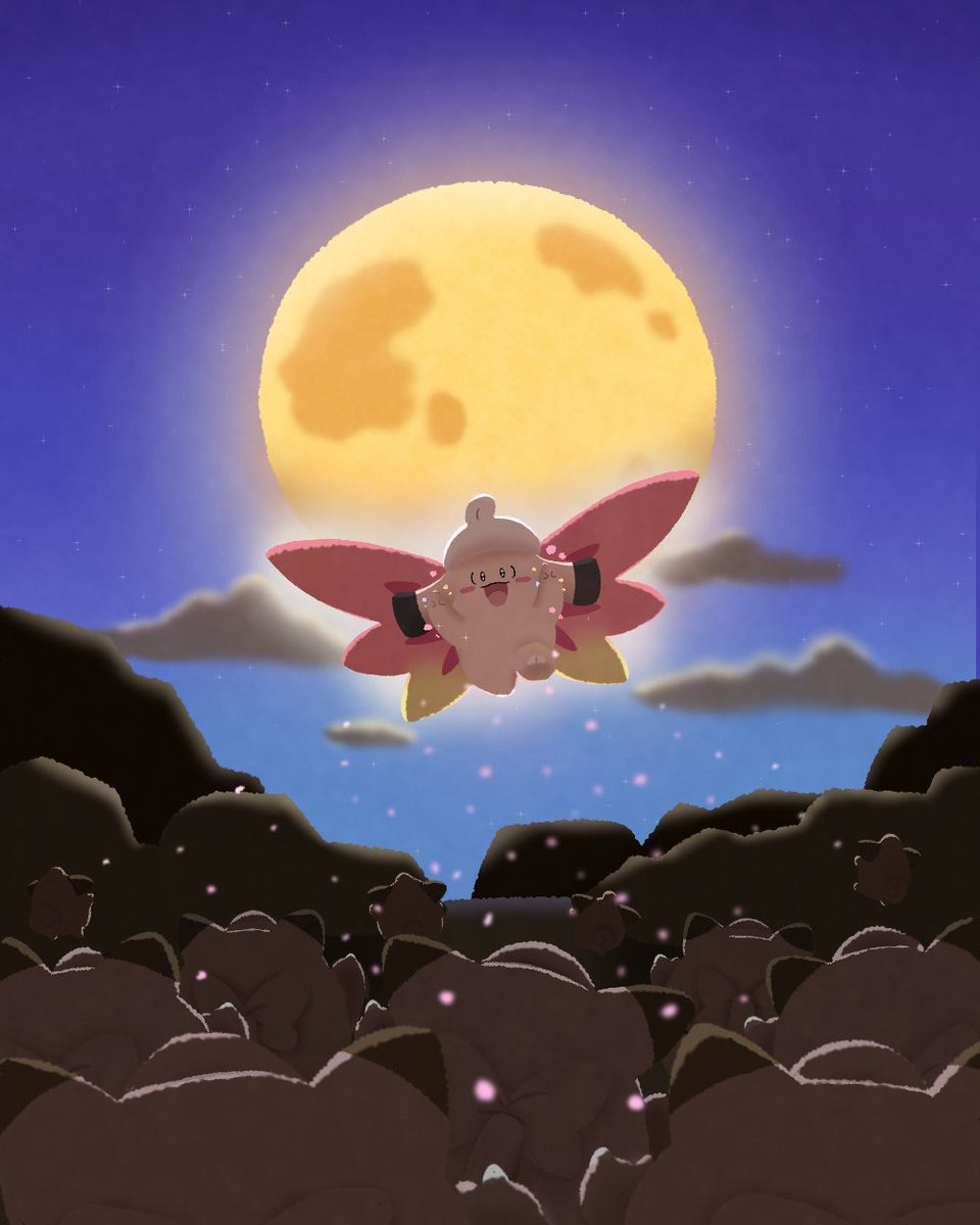 pentaekaki's tweet photo. お月見メガピクシー

#ピッピ 
#ポケモンイラスト 
#Pokemonartㅤ https://t.co/tIBvrLIVOu