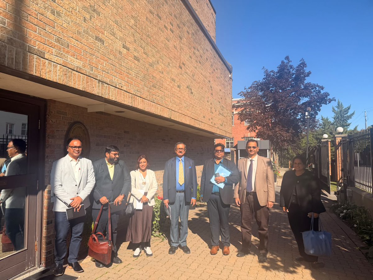 dcmsmeoffice's tweet photo. Delegation of Ministry of MSME led by Shri Bharat Khera, Secretary, Ministry of MSME, along with Ankita Pandey, Director in M/o MSME; Shri Pawan Kumar Gupta, Director, MSME DFO, Cuttack-Odisha; Shri Madhukar Babu, Joint Director Industries, Telangana; Shri Sandeep Rokade, Joint Commissioner Industries, Pune, Maharashtra and Ms. Antonia Menezes, representative from the World Bank
held an interaction with the Shri Dinesh Patnaik, High Commissioner of India in Ottawa and his team to discuss opportunities for strengthening India-Canada cooperation in the MSME sector.

The discussions focused on key areas including enhancing market access for MSMEs, promoting exports, facilitating technology and knowledge exchange, supporting innovation and digital adoption, and enabling greater integration of MSMEs into global value chains.

The interaction also provided an opportunity to discuss the role of Indian missions in facilitating linkages between Indian MSMEs and Canadian businesses, institutions and potential partners, as well as creating greater awareness of opportunities available to enterprises in both countries.

The meeting reaffirmed the importance of institutional cooperation and coordinated efforts to support the internationalisation of MSMEs and strengthen India-Canada engagement, particularly by creating new avenues for trade, technology, investment and knowledge partnerships.

#Msme #Entrepreneur #Innovation #Development #Employment #Empowerment