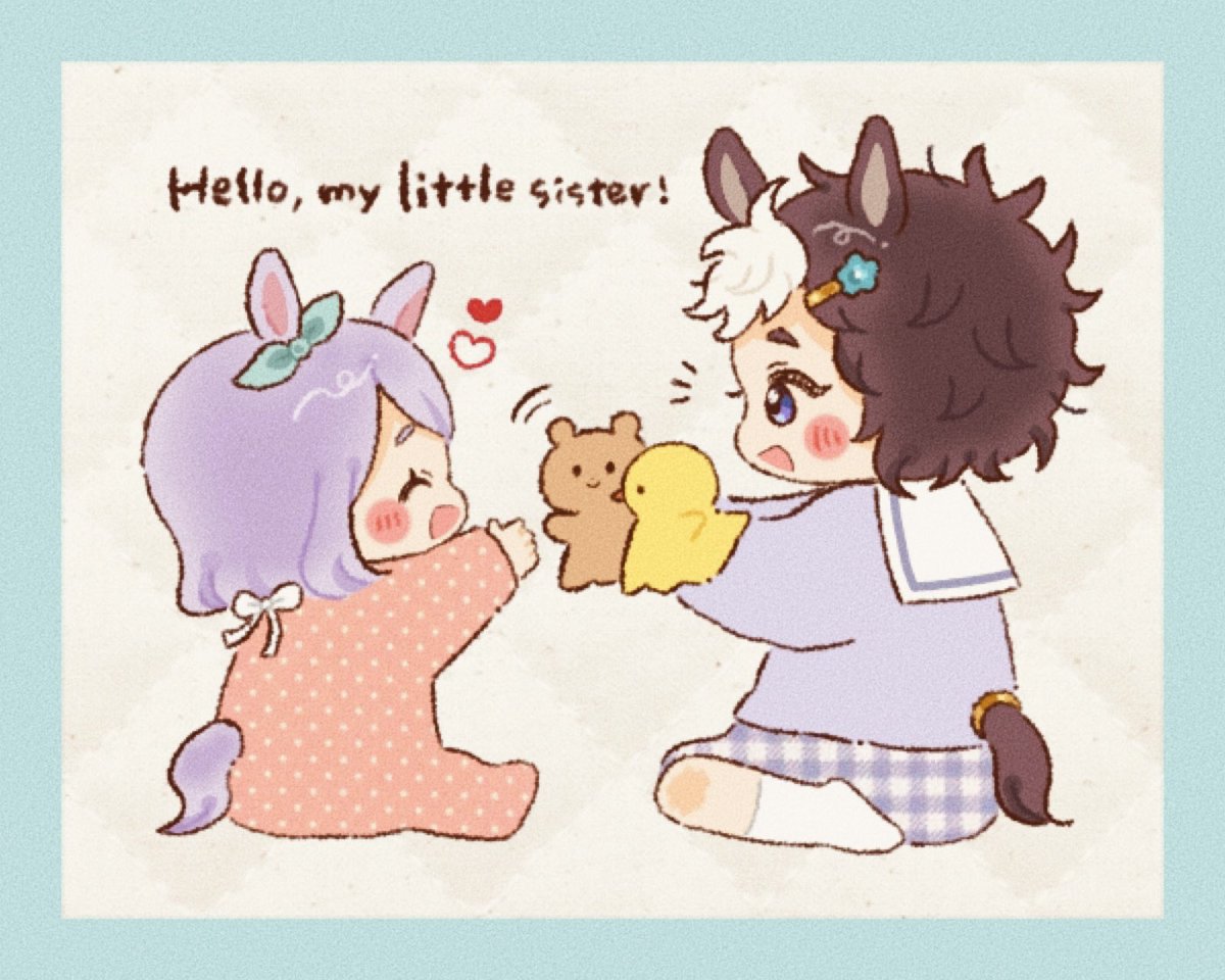 suzunoe_23's tweet photo. ⚠️幼少期捏造
あたしのかわいいいもうと🧸🐥❤️ https://t.co/7qmRHGo62V