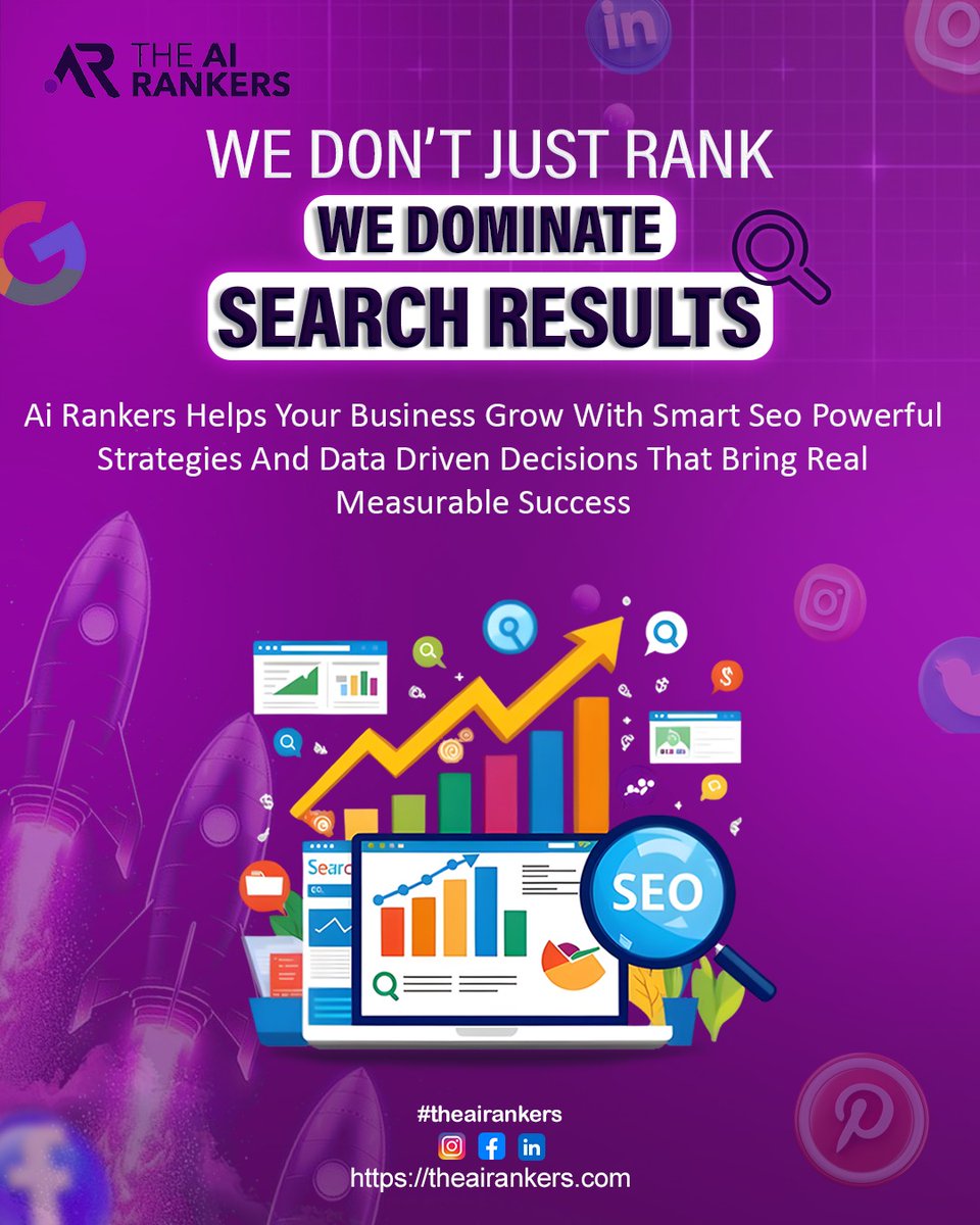 YettaSewesa6b's tweet photo. Where visibility meets real business growth. SEO isn’t just about traffic—it’s about building authority, increasing visibility, and delivering measurable results. The AI Rankers uses data-driven strategies to help businesses rank higher and grow https://t.co/03iET4u8sr