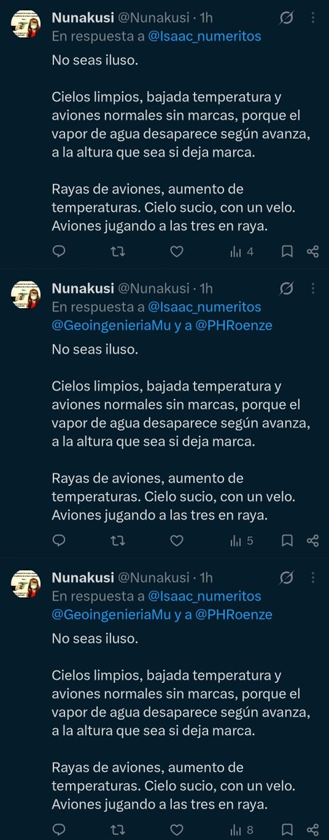 Isaac_numeritos's tweet photo. Porqué piden datos ?

No buscan debate
No buscan diálogo
No buscan la verdad

Buscan validar su creencia,nentre otros, formando pandillas

Se burlan, se hacen los ofendidos
ignoran y/o bloquean

Mientras repiten sin razonar, respondiendo en automático, lo mismo una y otra vez 😑 https://t.co/tnFyLQ9r6A
