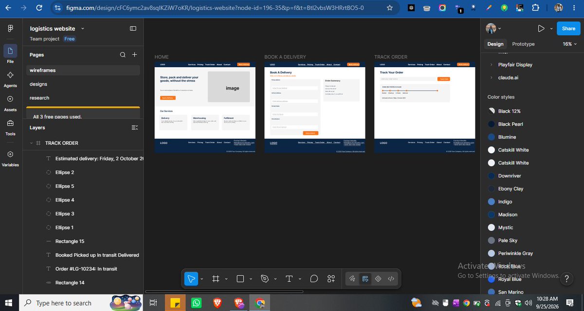 Rahmattalks's tweet photo. Another improvement now let's work on making it responsive before adding more screens ...
@X #connect #logistics #fypシ゚viral #UIUX #designers https://t.co/C8T8CRKati