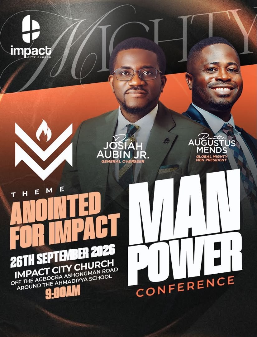 impactcity_gh's tweet photo. We are believing God for a mighty move at this year's Man Power Conference: Anointed for Impact.

This is your invitation to step into the extraordinary. Expect powerful worship, raw truth, and brotherhood that sharpens you.

We can't wait to see you tomorrow! https://t.co/Be550b96mU