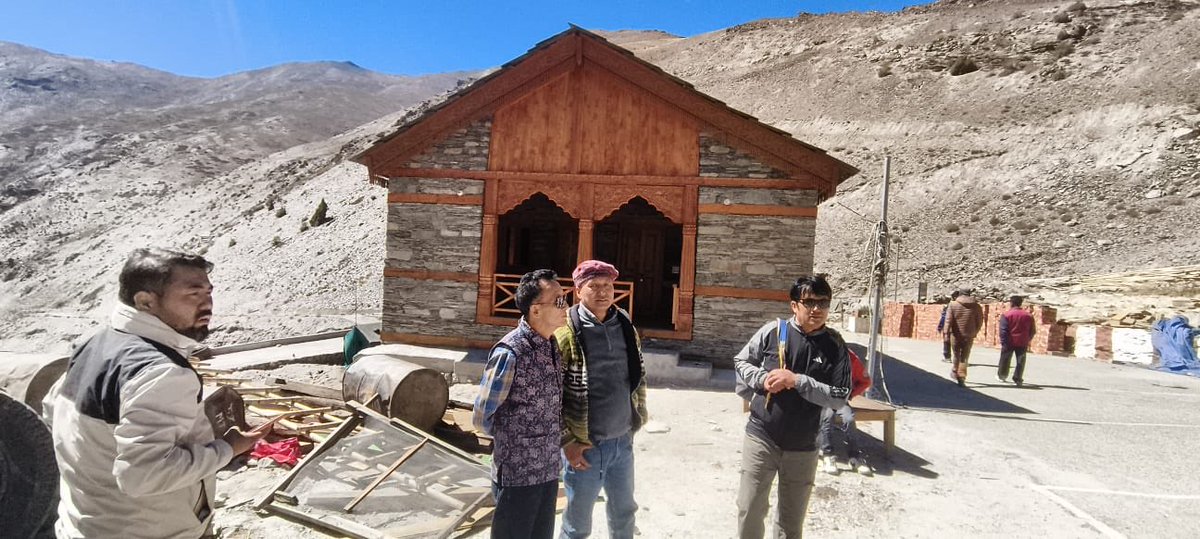 KumaonJagran's tweet photo. Jadung, emptied in 1962, gets its homes back after 64 years

During the India China war, the people of Jadung were moved out of their village in Uttarkashi. At 12,000 feet near the border, it stood empty for over six decades.

Now it's being brought back to life under the Vibrant Village scheme. Six houses are almost ready and could be handed to villagers by the 25th. Six homestays are complete and eight more are being built.

For the families who lost their ancestral village, this means a lot.
But they have one worry. Jadung and Nelang still fall under Inner Line rules, which restrict tourist movement and overnight stays. Villagers say that unless these rules are eased, the homestays won't get guests and the jobs they were promised won't come.

The DM says the Centre and state are working on relaxing the rules.

Jadung has its homes back. Now it needs people to be able to visit.