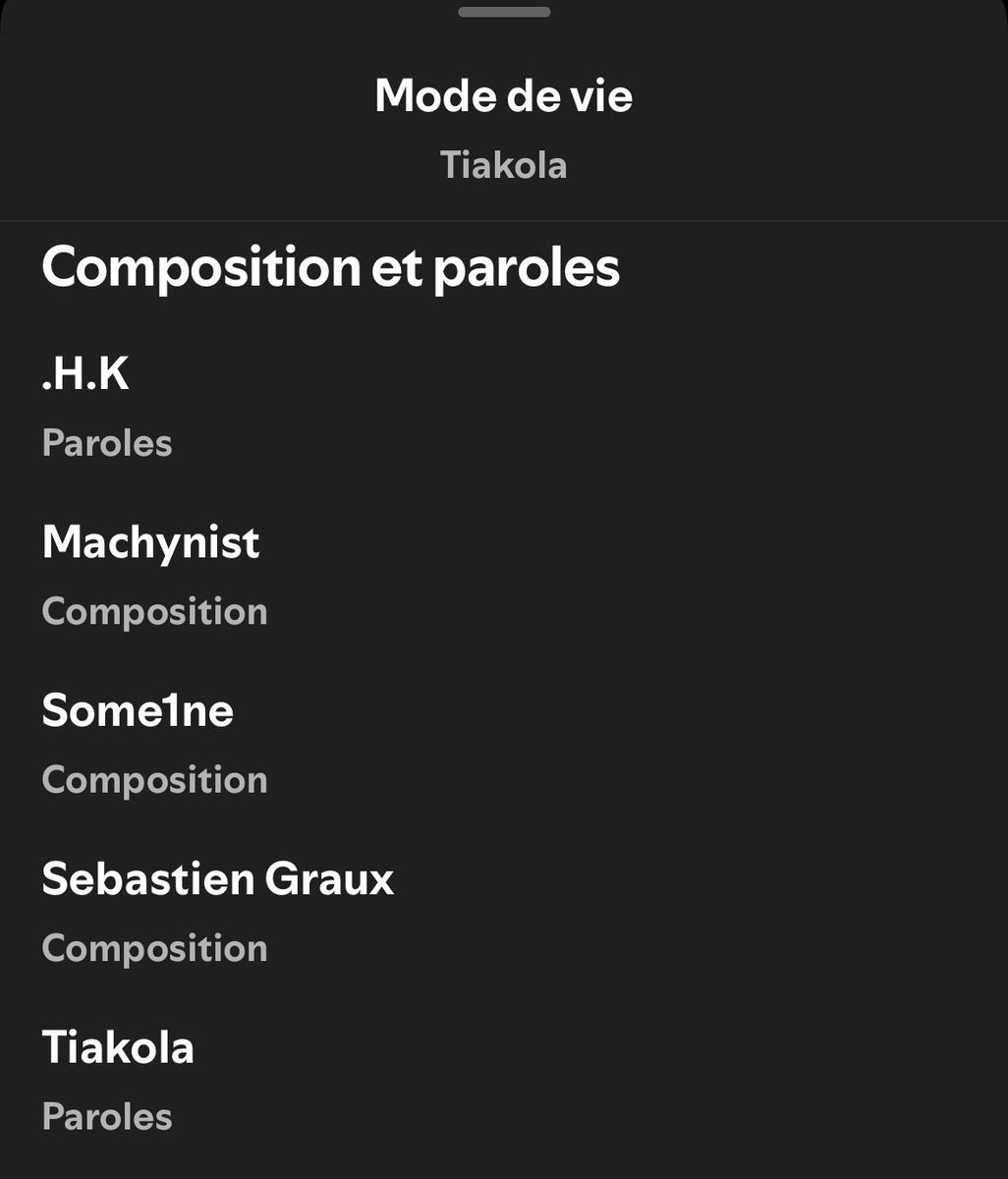HK__officiel's tweet photo. Longue vie à WpointM. 🙏🏾 

Track 3 (MODE DE VIE) - Co-écriture couplet 
Track 12 (LA NOCTURNE) - Co-écriture couplet

Merci pour tout mon frère https://t.co/4QwnenYVwK