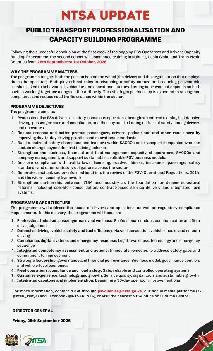 ntsa_kenya's tweet photo. #PSVReformsKE #NTSA https://t.co/t35F5aHdra