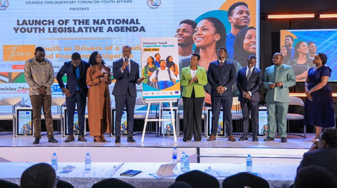KanyesigyeMerc1's tweet photo. A historic day for Uganda's youth! 🇺🇬
My sincerest gratitude to the incredible young leaders & MPs who showed up in overwhelming numbers at the launch of the #YouthLegislativeAgenda 2026-2031. 

Your solidarity & support made the difference. Special thanks to the Minister for Primary Health Care, Hon. @DrAyumeCharles, for gracing the launch. Your support is invaluable.

And to Hon. @JustineLumumba, thank you for a powerful keynote speech that filled us with positivity about the future of this legislative term.

And to my colleague youth MPs;
@ElmaKapelChalla @MwineTumwebaze 
@Wanyamajudas @SamBegira 
This milestone was a result of your concerted efforts & without continued co-operation, we shall lead our youth to the promised land.

In a special, thanks to our partners; @NimdUganda, @EUinUG, @WFD_Democracy, @SensitiseUg for all the support in this cause.
We are ready to legislate, appropriate, and oversee for a prosperous Uganda.
This is our social contract.

Tuko Pamoja!
🌟🌟🌟

#UPFYA #UgandaYouth #TukoPamoja #ForGodAndMyCountry #YouthInLeadership #Vision2040