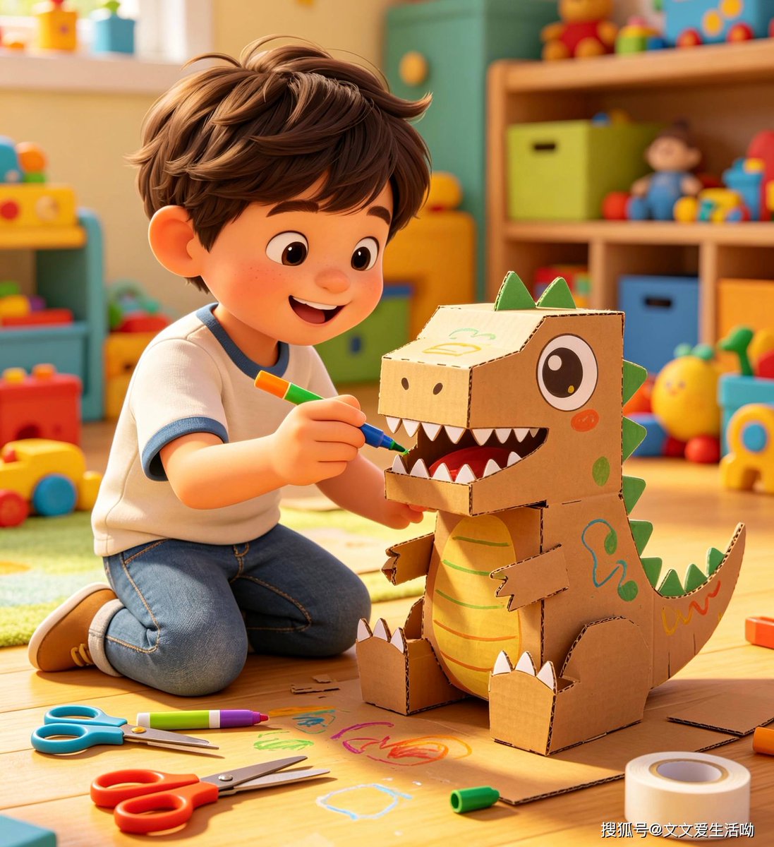 TerrancePrw2ha's tweet photo. Morning doodle time with my tiny artist! We turned blank paper into a rainbow of silly dinosaurs u0026 sparkles—nothing beats these messy, giggly moments https://t.co/Ivfof0vsrr