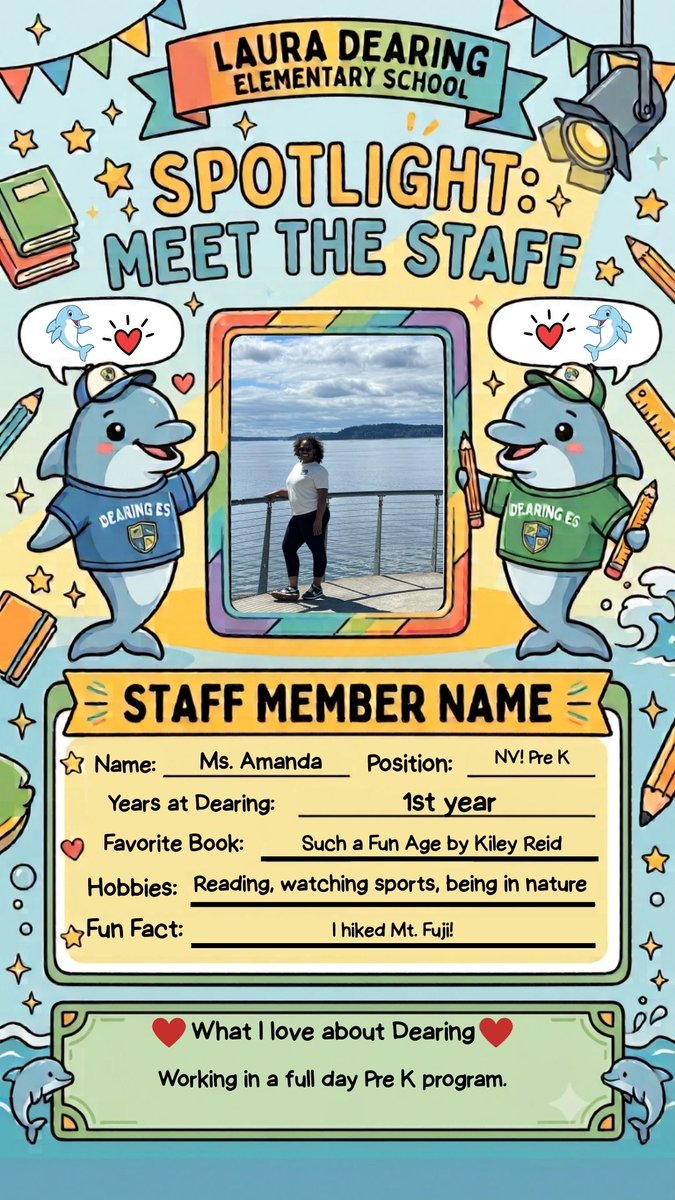 LauraDearingES's tweet photo. Staff Spotlight - Meet Ms. Amanda https://t.co/Qag5qFL0QL
