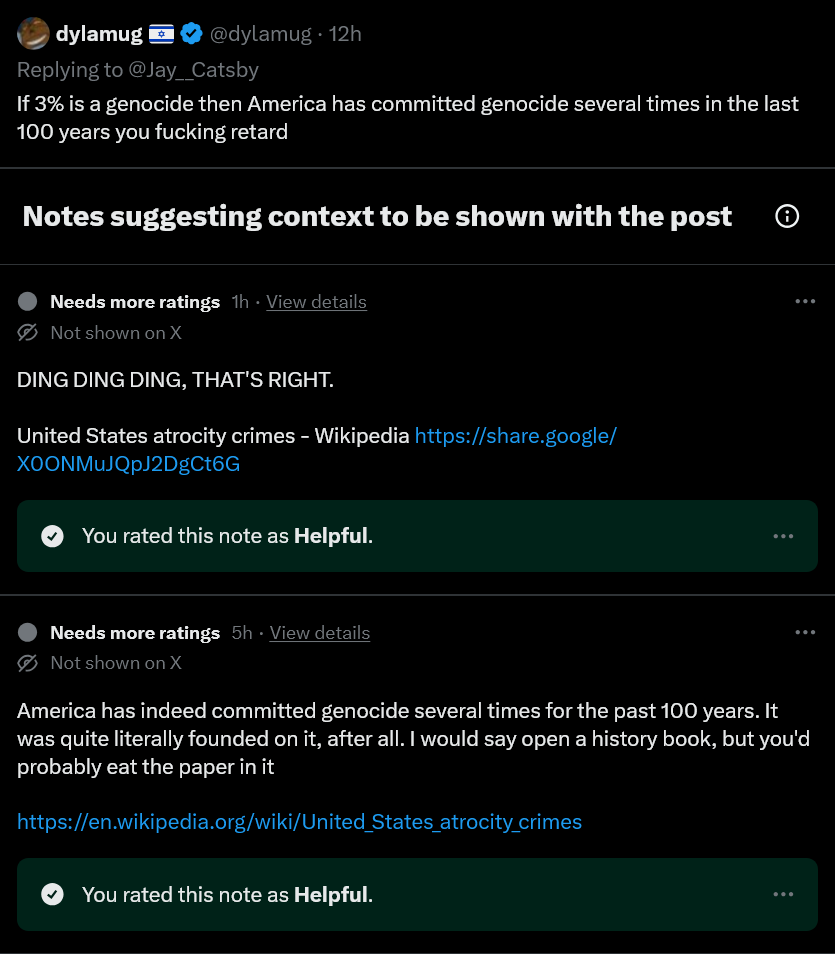 Mark_C_B's tweet photo. @dylamug @Jay__Catsby These Community Notes 😭😭😭 https://t.co/16UCvzVhQ6