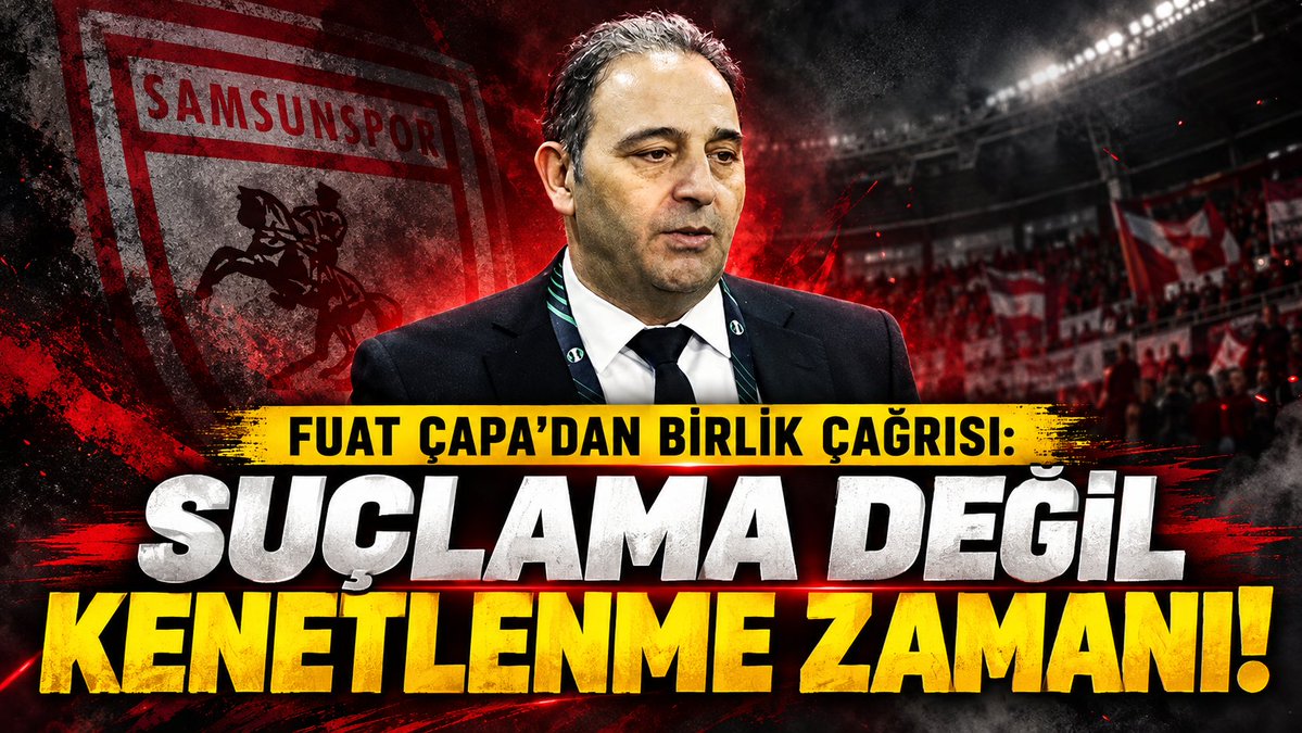Kanal362's tweet photo. #Samsunspor Futbol Direktörü Fuat Çapa'dan:
Suçlama değil, kenetlenme zamanı!

https://t.co/e6BmOfK3ze https://t.co/61QtpVyQWK