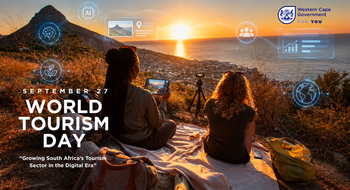 WesternCapeGov's tweet photo. This Tourism Month, explore how innovation is helping grow South Africa's tourism sector while creating better experiences for visitors and opportunities for local businesses.
For more information, visit: https://t.co/qd5GvIHHFS

#TourismMonth2026 https://t.co/IhlFGsZzf2