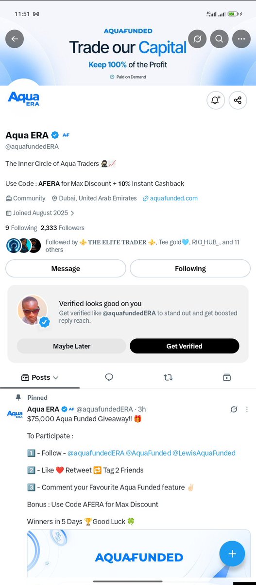 Salahudeed's tweet photo. @aquafundedERA @AquaFunded @LewisAquaFunded I love the 2 step account 
Done all the tasks
@CableAnalyst 
@DEssentiall https://t.co/qgMZYhKagO