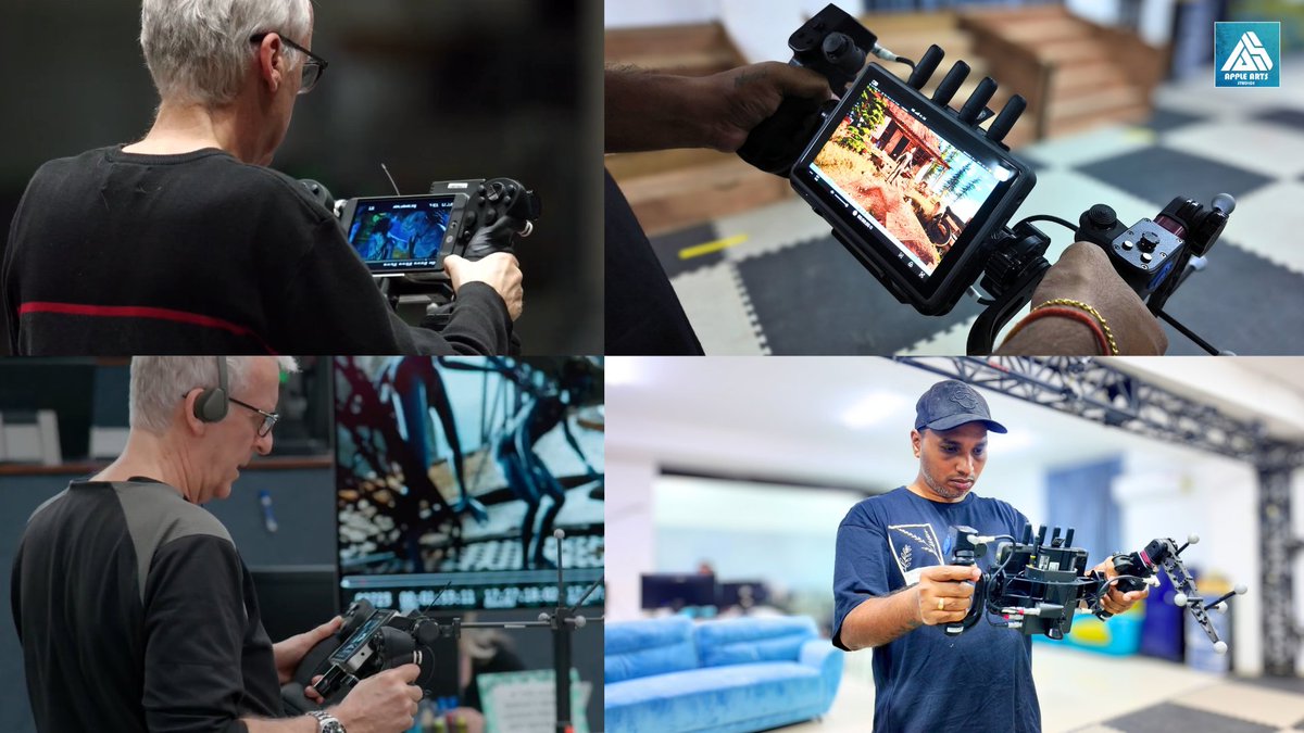 AppleArtsStudio's tweet photo. From the technology behind Avatar to #AAS. @AppleArtsStudio 

We have added a high-end Technoprops Virtual Camera to our production pipeline.

Technoprops was involved in the development of the Virtual Camera/Simul-Cam technology used on James Cameron’s Avatar.

Now we are bringing that class of virtual cinematography technology into our own Motion Capture and Virtual Production workflow.

No compromise.

#Technoprops #VirtualCamera #MotionCapture #VirtualProduction
