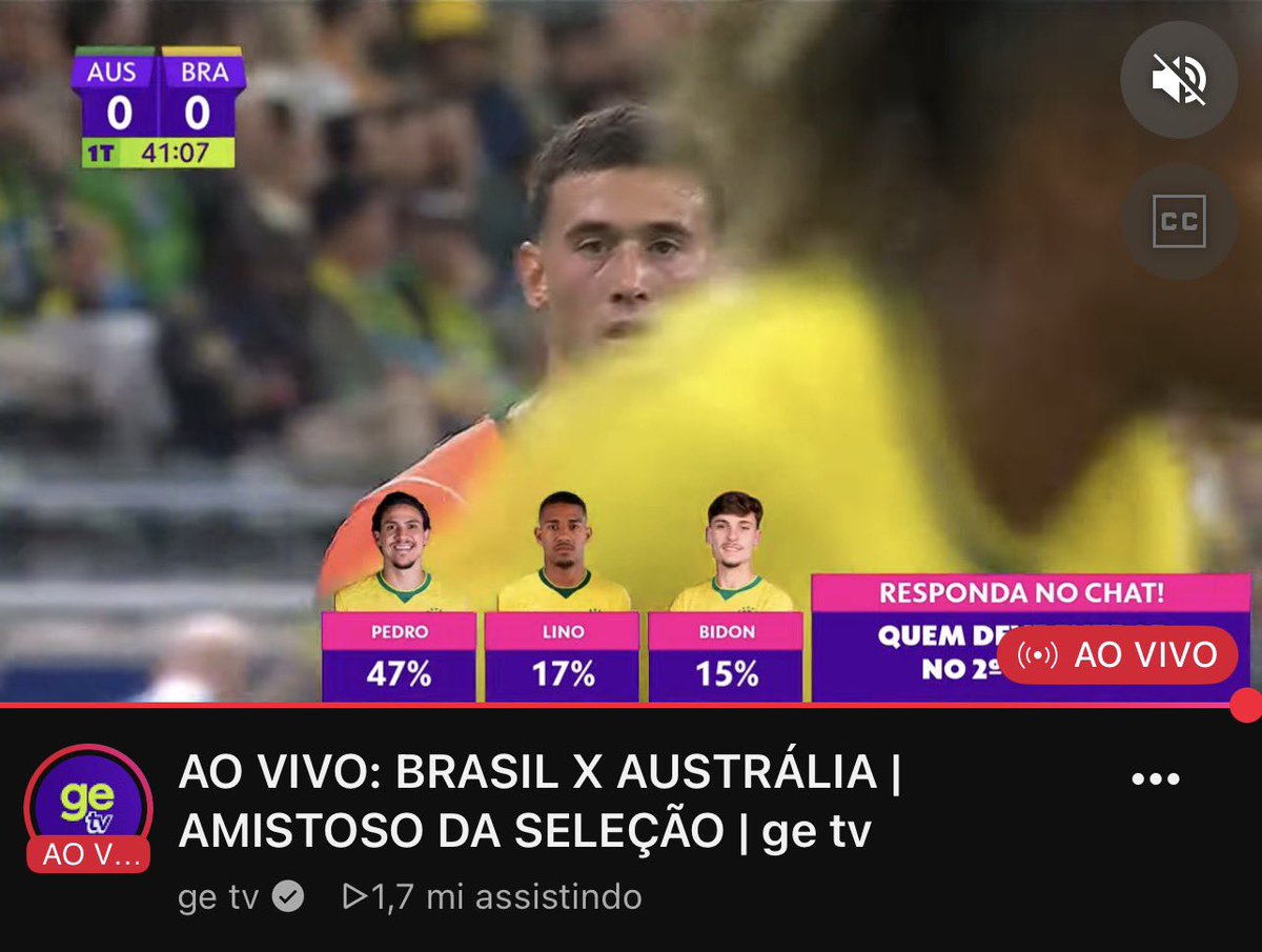 DataFutebol's tweet photo. Tem 1.7 milhões de pessoas assistindo a Seleção Brasileira na GETV as 7h50 da manhã. https://t.co/4acQxqIBkV