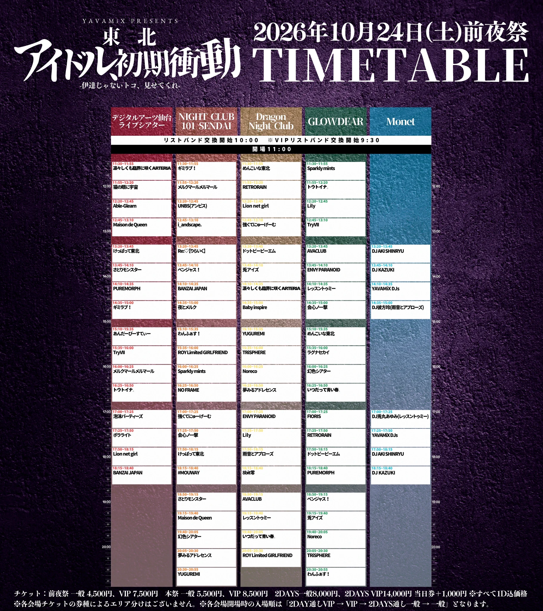 東北アイドル初期衝動@10/24＆10/25東北最大級アイドルサーキット開催