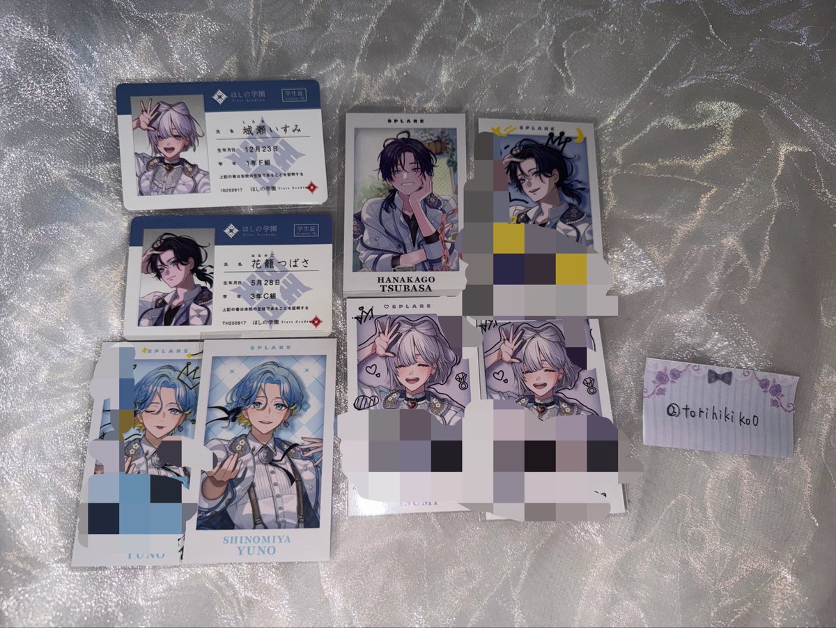 torihikiko0's tweet photo. にじさんじ すぷれあ HalfAnniversary
チェキ風トレカ 購入特典 交換 取引

【求】🩷 (同種)
【譲】💙 🤍 🩵

︎ 郵送交換にて交換可能です。まとめての方優先

検索からもお気軽にお声掛け��ださい。
よろしくお願いします https://t.co/RddgQvxCzF